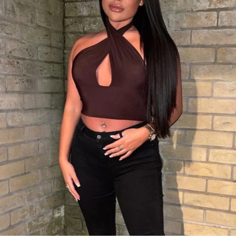 Crop top halter